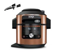 Ninja Multicuiseur Foodi MAX Air Fryer avec SmartLid, 7,5L, Autocuiseur 12 en 1, Cuisson sous pression, Friture à l'air, Cuisson lente, Grill et plus, Cuivre/Noir Exclusivité Amazon OL650EUCP