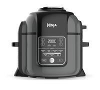 Ninja Multicuiseur Foodi [OP350UK], 9 en 1, 6 L, autocuiseur électrique et friteuse à air, acier brossé et noir