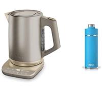 Ninja Perfect Temperature Bouilloire - bouilloire électrique 1.7L pour thé, ébullition rapide, KT201EUSTGD + Ninja Thirsti Bouteille et flasque 530 ml avec couvercle étanche, DW1801EUUKSB
