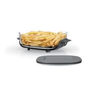 Ninja Récipient en verre TempWare de 2,5 l avec couvercle de rangement, compatible avec système de cuisson portable Crispi, passe au micro-ondes, congélateur et lave-vaisselle, surface de cuisson en