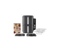 Ninja SL400EU friteuse Double 9,5 L 2470 W Friteuse d’air chaud Noir, Gris