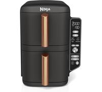 NINJA SL400EUCP Double Stack XL Air Fryer, Friteuse sans huile Verticale Double Tiroir - Noir/Cuivre