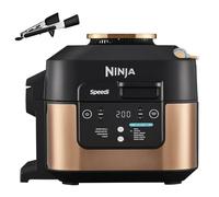 Ninja Speedi 10-en-1 Autocuiseur rapide, Air Fryer, Friteuse à air et Multicuiseur, 5.7L, Repas pour 4 en 15 minutes, Vapeur, Gril, Cuire au four, Rôtir, Mijoter et plus, Noir et Cuivre ON400EUCP