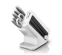 Jeu de 6 couteaux acier inoxydable Ninja StaySharp et bloc blanc K62006EUWH