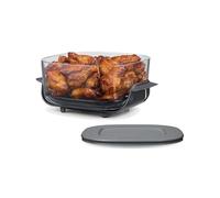 Ninja TempWare Récipient en verre avec couvercle de rangement, compatible avec système de cuisson portable Crispi, passe au micro-ondes, congélateur et lave-vaisselle, surface de cuisson en verre sans