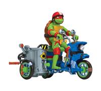 Ninja Turtle: Mutant Mayhem Action Figure Raphael & Scooter avec des camarades d