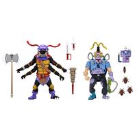 Ninja Turtles Cartoon Antrax & Scumbug Lot de 2 figurines AF Neca