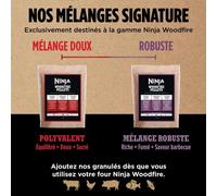 Ninja Woodfire Pellets XSKOGAPLT2EU - Granulés de bois avec le barbecue Ninja Woodfire OG701EU - 900 grammes