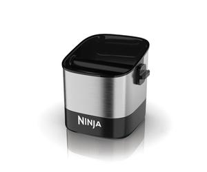 Ninja XSKKNOCKBOX Boîte à café de luxe, accessoires pour machine à expresso, élimination facile et sans désordre, café et marc d'expresso, base antidérapante, barre amovible, peut contenir 10 palets