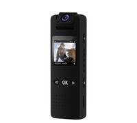 NinjaCam Mini Caméra de Sport 4K, Caméra Espion Portable avec Microphone, Objectif Rotatif 180°, Vision Nocturne, Détection de Mouvement, Idéale pour Cyclisme, Police, Sécurité et Enregistrement Corps