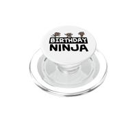 Ninjas Noir Anniversaire Ninja PopSockets PopGrip pour MagSafe