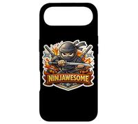 Ninjawesome Funny Aweseome Ninja Wordplay Combinaison Blague Coque pour iPhone Air
