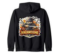 Ninjawesome Funny Aweseome Ninja Wordplay Combinaison Blague Sweat à Capuche