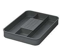 NINKA 5002.91 41514 12/17/26/32 litres, Bol Bio eins2top Petit Contre Les odeurs désagréables, Couvercle avec Filtre, Gris foncé, Argent