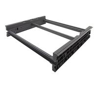 NINKA 5284.42 90680 Cadre suspendu 1 25 Ko 500 mm pour poubelle à suspendre, plastique gris foncé, argenté