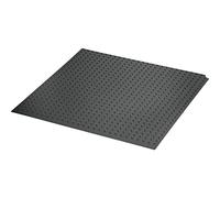 NINKA 9060.53 51054 Tapis antidérapant pour Legrabox KB 600 mm pour fixation antidérapante des poubelles 473 x 477 mm, plastique gris foncé, argenté