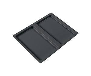 NINKA Eins2vier Couvercle pour Poubelle Plastique Gris Foncé 13,5 L