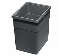 Ninka eins2vier Poubelle Hauteur: 275 mm Volumen: 13,5 Liter 210 x 280 mm gris sombre Corbeille Seau à Ordures de