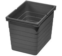 Ninka eins2vier Poubelle Hauteur: 310 mm Volumen: 17 Liter 306 x 230 mm gris sombre Poubelle Seau à Ordures Bac de