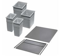 Ninka Système Tri des Déchets eins2vier KB 600 mm Épaisseur latéral 16 mm Hauteur 275 mm 2x 6L 2x 13 5L