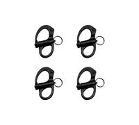 NINMORTH 316 pour manille à ressort fixe en acier inoxydable, revêtement noir pour serrure marine avec mécanisme autobloquant, 35 mm/52 mm/69 mm