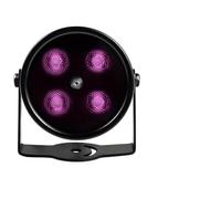 NINMORTH 4-Array LED Illuminator CCTV Caméras 850nm Lumière avec 50m pour la portée, Lampe Infrarouge Extérieure Etanche, DC12V, pour Noir