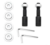 NINMORTH Adaptateur de moteur d'extension 8 mm à 10 mm, pour kit d'arbre à double opération pour polisseuse tampon, comprend rondelles, écrous et clé hexagonale