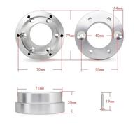 NINMORTH Adaptateur de volant de course 70 mm pour Logitech G29, G920 et G923, moyeu de volant en aluminium, argenté