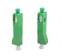 NINMORTH Adaptateur fibre optique SC/APC Monomode Boîtier en plastique | Atténuation d'insertion ≤ 0,2 dB, atténuation ≥ 50 dB, perte de signal minimale, couleur verte, norme SC/APC