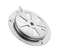 NINMORTH Amortisseur d'aération de grille de barbecue en acier inoxydable, réglable, grille d'aération haute température, 95 x 95 x 3 cm, argent