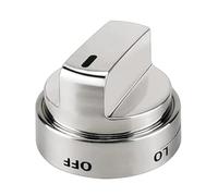 NINMORTH Bouton de four AEZ73453509 pour remplacement de brûleur de poêle, compatible avec AEZ73453501/AEZ73453502, matériau PBT, argent, 5,3 x 5,9 cm, lot de 1 ou 5