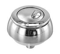 NINMORTH Bouton poussoir à câble pour toilettes Siamp 32500007 50 pour système de chasse d'eau double remplacement pour chasse d'eau Twyford Vitra Argenté