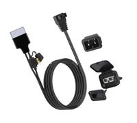 NINMORTH Câble d'alimentation CC 12 V 50 A pour glacière voiture Câble | 2 mètres de long, section transversale 16 AWG, utilisation flexible, suffisant pour le siège arrière au coffre, robuste