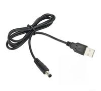 NINMORTH Câble d'alimentation USB noir 5 V vers 12 V Step-Up convertisseur | Fonction boost, convertit 5 V en 9 V, idéal pour routeur, 5,5 x 2,1 mm, longueur 1 m