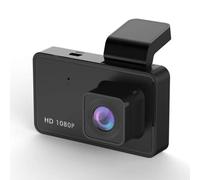 NINMORTH Caméra de tableau de bord 1080p Full HD avec accéléromètre, enregistrement en boucle, vue large de 120 degrés, noir