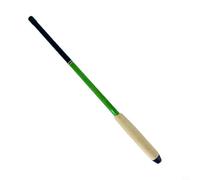 NINMORTH Canne à pêche télescopique portable - Manche court en fibre de carbone 1,2 m à 2,1 m avec poignée en bois confortable (1,2 m vert)