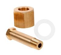 NINMORTH CGA-320 NPT 1/4 Régulateur Écrou d'entrée et raccord avec rondelle, kit de connecteur de soupape de réduction de pression en cuivre pour la protection des canalisations