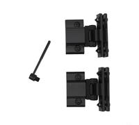 NINMORTH Charnières noires pour couvercle de platine Technics SL-1200 SL-1210 MK2 MK5 MK3D MK6 M5G, accessoires de support en plastique et métal