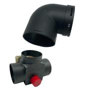 NINMORTH Conduit d'aération de 75 mm pour connecteur L T pièce avec chauffage à clapet de soupape, 7,6 cm pour répartiteur de sortie en plastique
