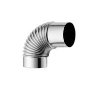 NINMORTH Coude coude de 90 degrés en acier inoxydable pour poêle à bois, tente chaude et utilisation en plein air