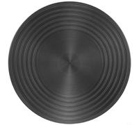 NINMORTH Diffuseur de chaleur en aluminium pour plaque de cuisson à gaz, protecteur antidérapant pour chauffage et décongélation uniformes, noir 20 x 20 cm (K)