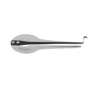 NINMORTH Harpe à mâchoire en acier inoxydable pour débutants, instrument à bouche ethnique russe portable avec des tons riches, pour grande taille chromée (grande taille)