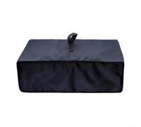 NINMORTH Housse anti-poussière pour tourne-disque vinyle, 48,9 x 40,7 x 17 cm, tissu Oxford 210D résistant aux rayures, noir
