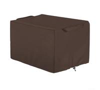 NINMORTH Housse de protection contre la poussière imperméable avec cordon de serrage réglable et poignée de transport Café 57 x 45 x 42 cm