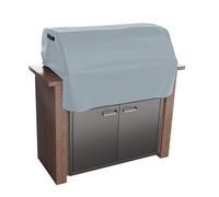 NINMORTH Housse de protection imperméable 600D pour barbecue d'extérieur encastrable Gris 94 x 68,5 x 61 cm