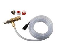 NINMORTH Injecteur de savon en aval de 4000 PSI pour lave-linge, raccord rapide de 0,95 cm, pour coupleurs en acier inoxydable et laiton, tuyau de siphon en PVC