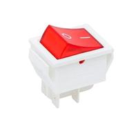 NINMORTH Interrupteur à bascule 16 A 240 V 20 A 125 V pour allumage rouge double pôle 4 broches avec boîtier blanc