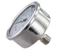 NINMORTH Jauge de nettoyeur haute pression robuste de 0 à 6000 psi, corps en acier inoxydable avec connexion rapide, rempli de glycérine pour plus de stabilité (0 à 10 000 psi)