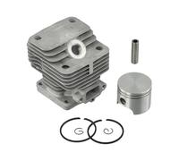 NINMORTH Kit de piston de cylindre de 40 mm pour cylindres de rechange de 42 mm et 44 mm, pièces de réparation de moteur en alliage d'aluminium, ensemble de 7 pièces avec anneaux de piston et goupille