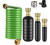 NINMORTH Kit de vidange 3 pièces pour éviers et douches, débouchage de tuyau de 3 à 15,2 cm avec tuyau de 3 m (vert)